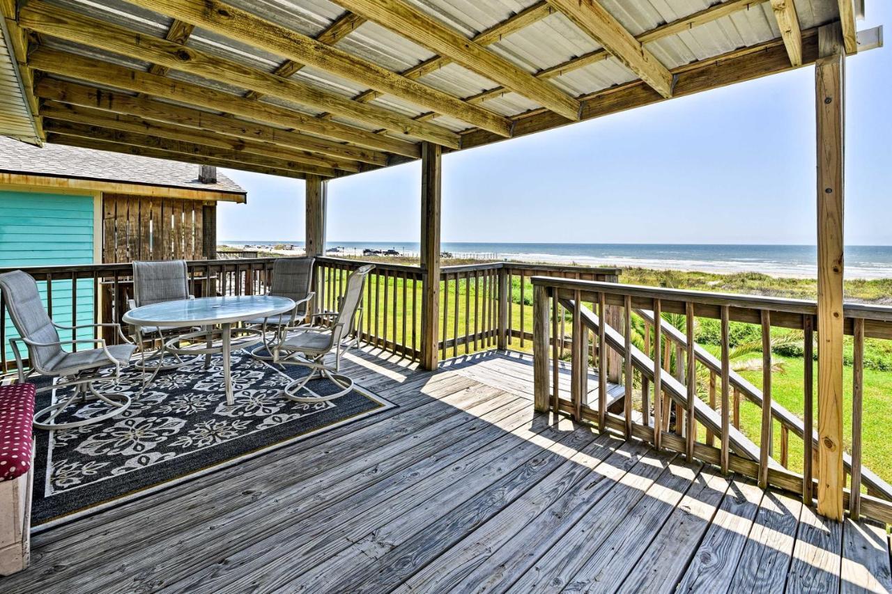 Galveston Beach House With Private Deck And Gulf Views Eksteriør billede