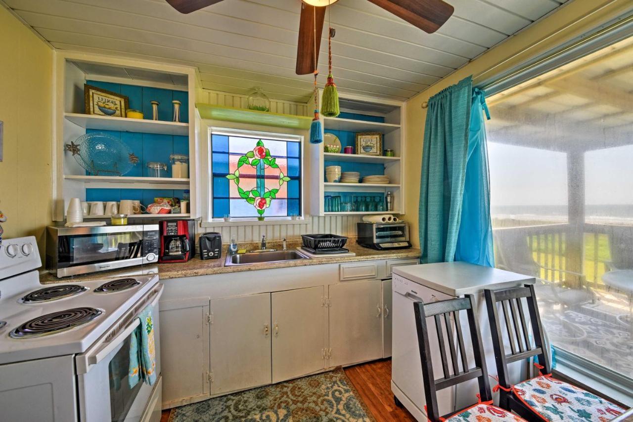 Galveston Beach House With Private Deck And Gulf Views Eksteriør billede