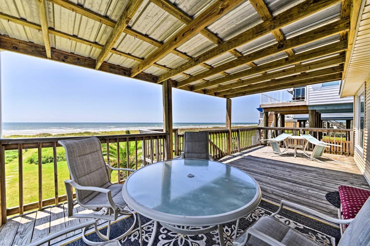 Galveston Beach House With Private Deck And Gulf Views Eksteriør billede