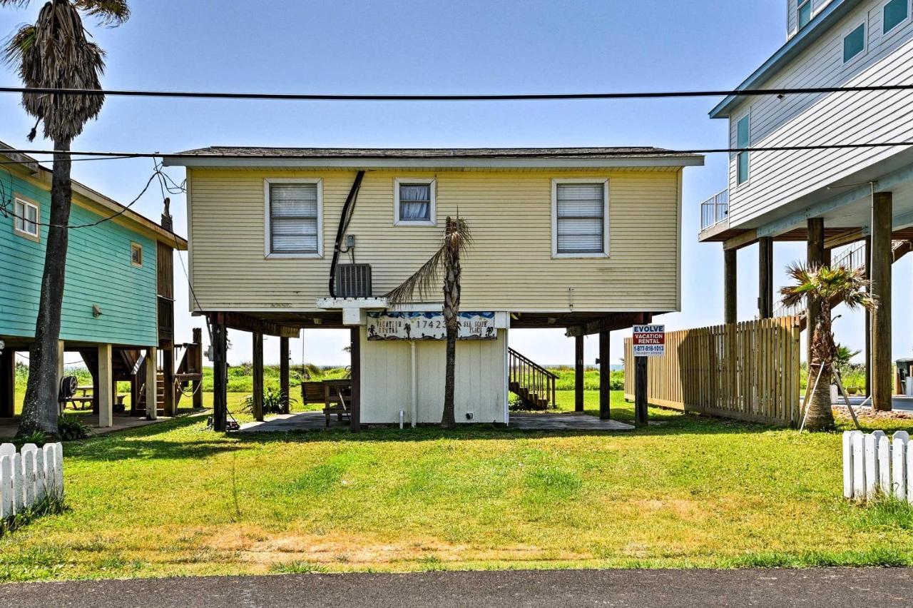 Galveston Beach House With Private Deck And Gulf Views Eksteriør billede