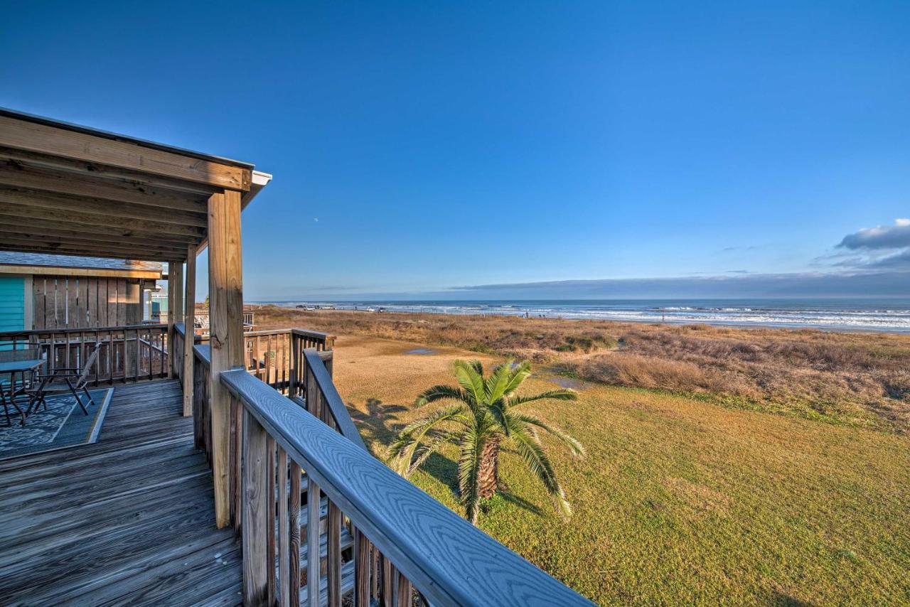 Galveston Beach House With Private Deck And Gulf Views Eksteriør billede